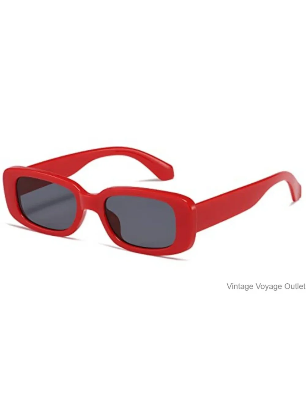Retro Rectangle Sunglasses for Women UV400 Polycarbonate Lens Driving Travel